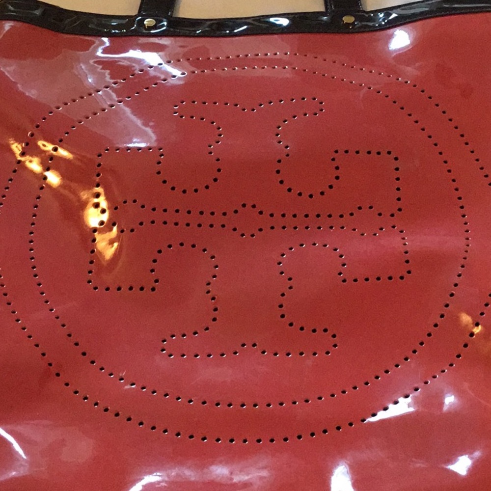 Large Tory Burch vinyl tote